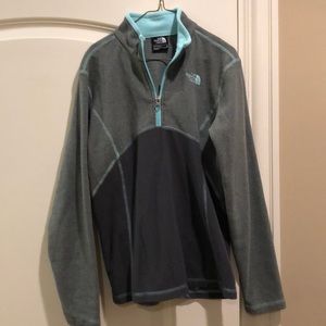 Girls North Face 1/4 zip polar Fleece